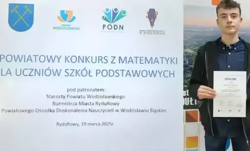 Zdjęcie do III miejsce w Pwiatowym Konkursie Matematycznym