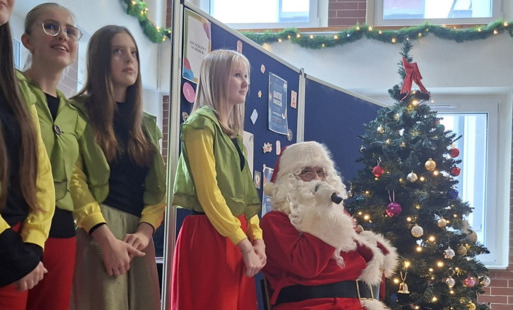 Wizyta Świętego Mikołaja w naszej szkole 