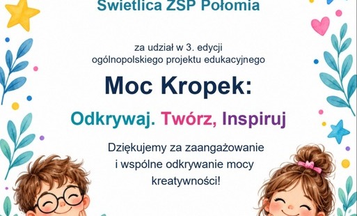 Świetlica – projekt „Moc kropek”